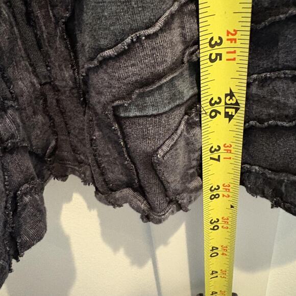 Parsley & Sage Dress Womens Small Blue Artsy Embroidered Boho Patchwork - Picture 9 of 12